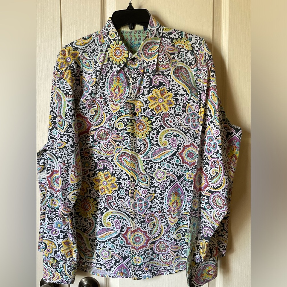 Robert Graham paisley cotton shirt